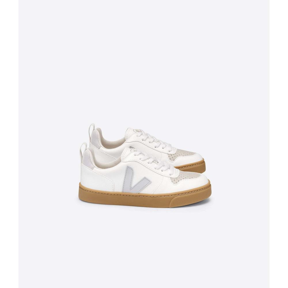 Veja V-10 LACE CWL Joggesko Barn White/Beige | NO 851ZUT